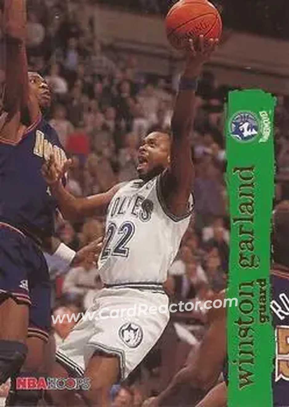 1995-96 Hoops #95 - Winston Garland - Minnesota Timberwolves - Front