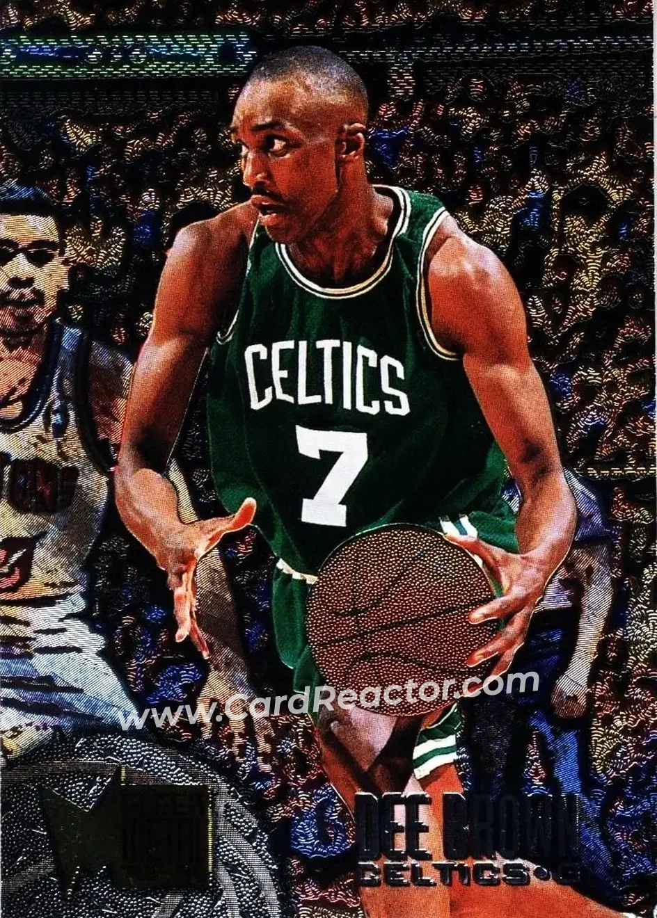1995-96 Metal #5 - Dee Brown - Boston Celtics - Front