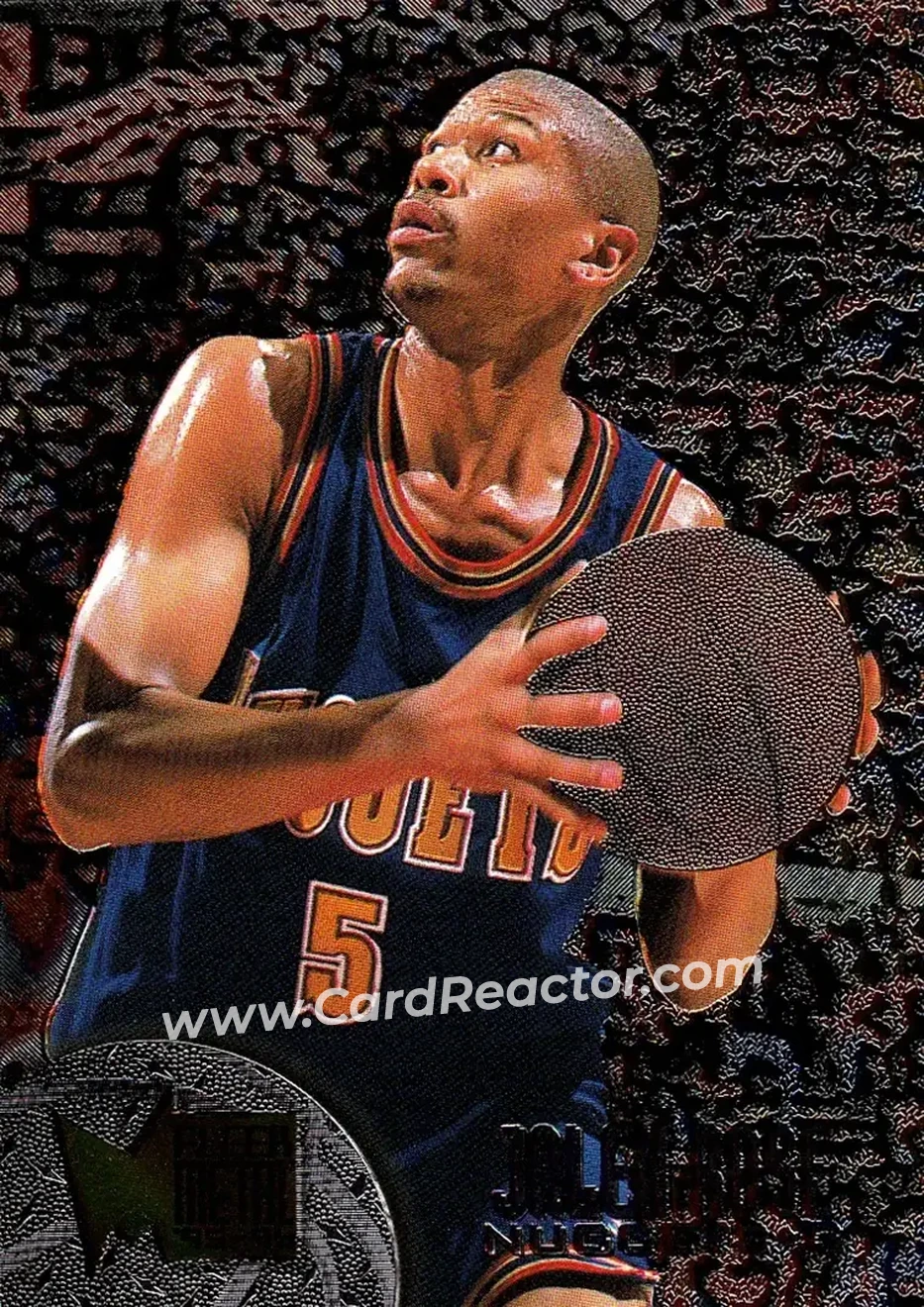1995-96 Metal #27 - Jalen Rose - Denver Nuggets - Front