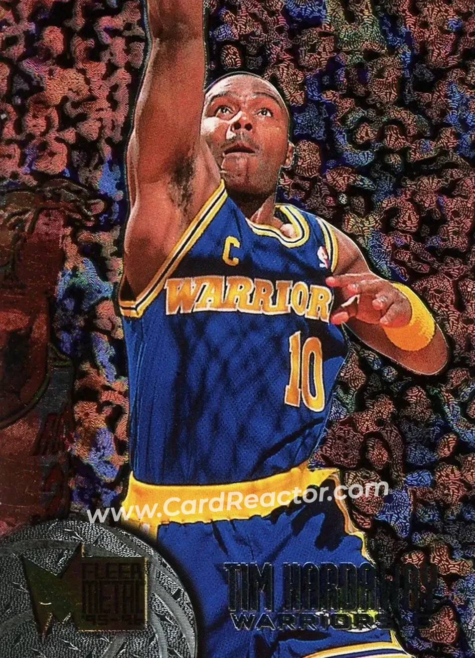 1995-96 Metal #32 - Tim Hardaway - Golden State Warriors - Front
