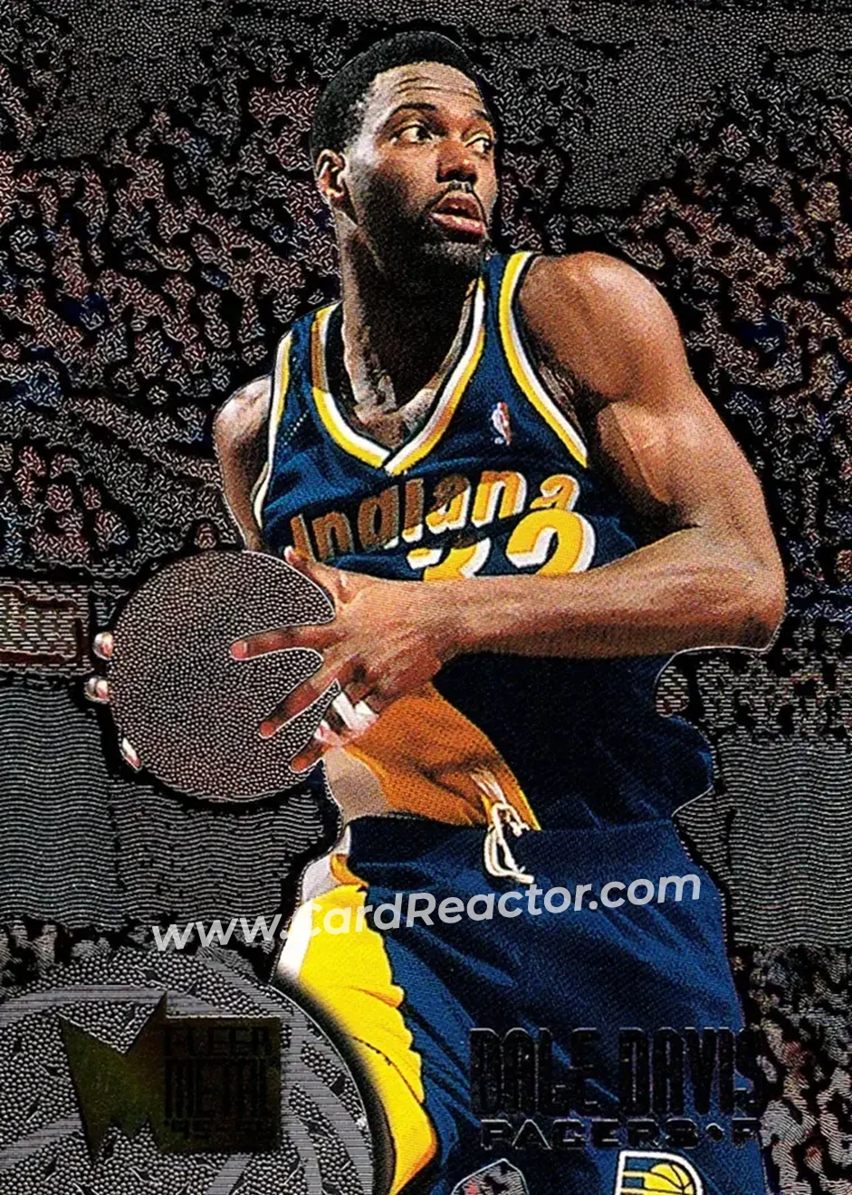 1995-96 Metal #42 - Dale Davis - Indiana Pacers - Front
