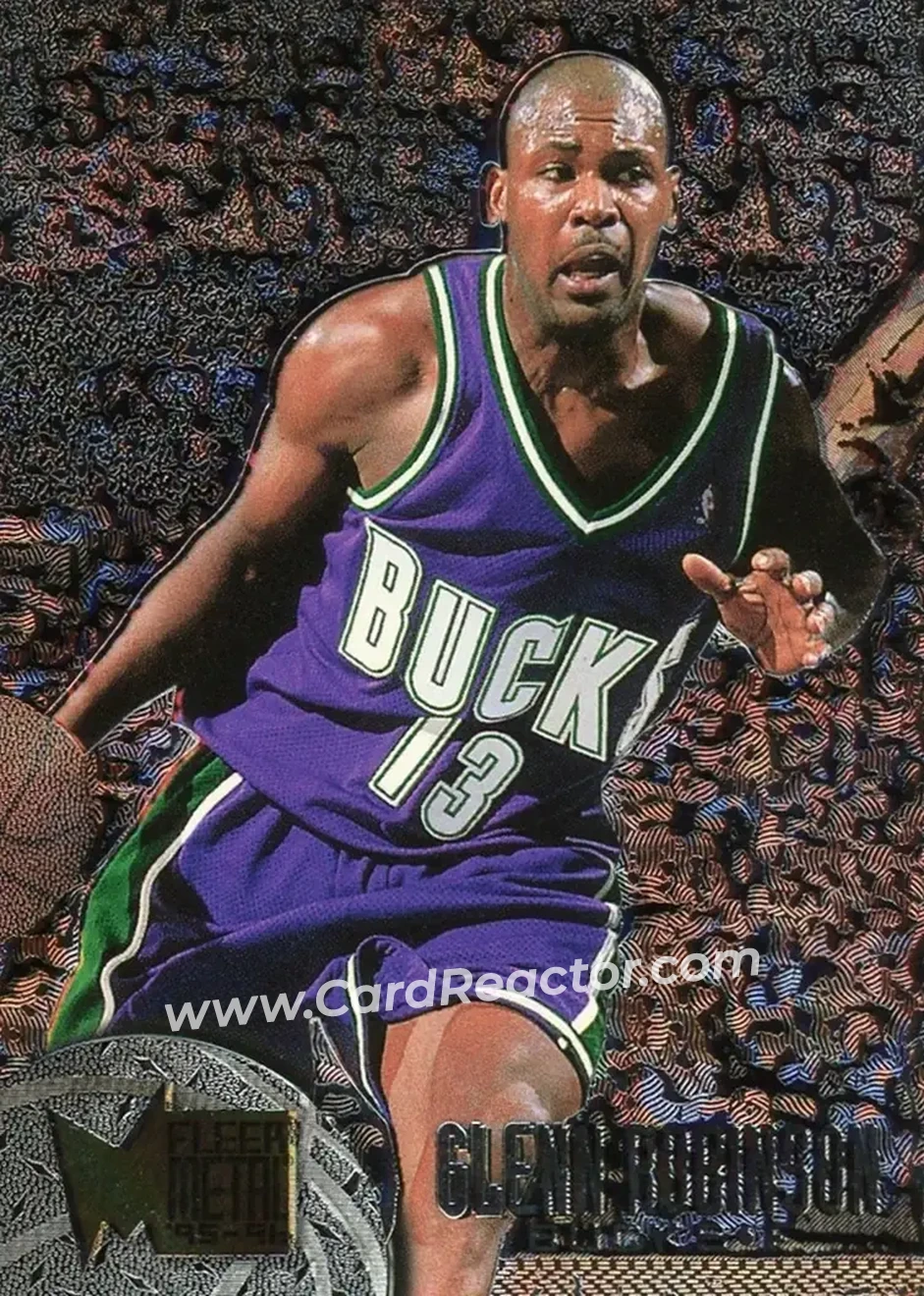 1995-96 Metal #64 - Glenn Robinson - Milwaukee Bucks - Front
