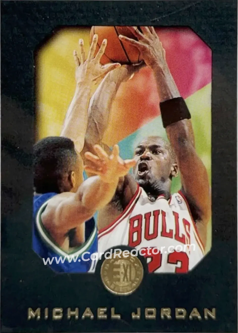 1995-96 SkyBox E-XL #10 - Michael Jordan - Chicago Bulls - Front