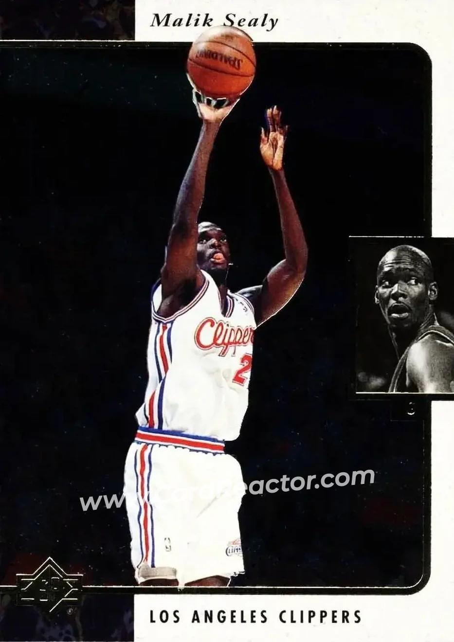 1995-96 SP #61 - Malik Sealy - Los Angeles Clippers - Front