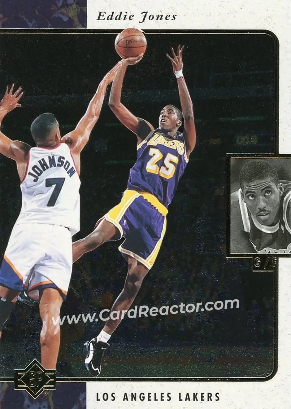 1995-96 SP #67 - Eddie Jones - Los Angeles Lakers - Front