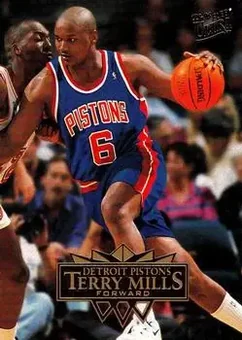 1995-96 Ultra #55 - Terry Mills - Detroit Pistons