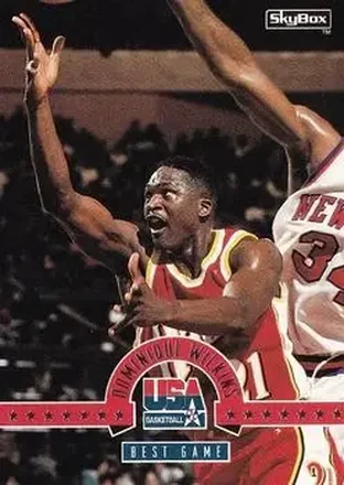 1994 SkyBox USA #33 - Dominique Wilkins - USA