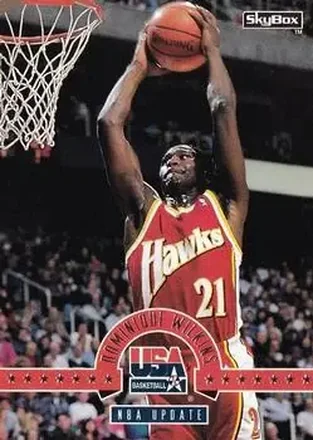1994 SkyBox USA #34 - Dominique Wilkins - USA