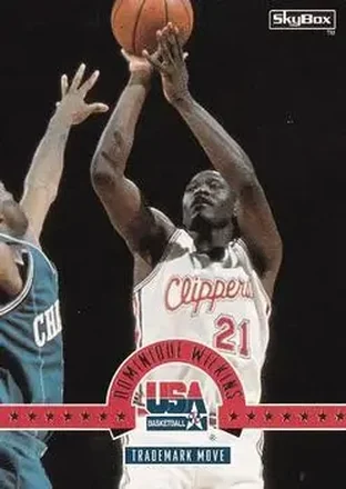 1994 SkyBox USA #35 - Dominique Wilkins - USA