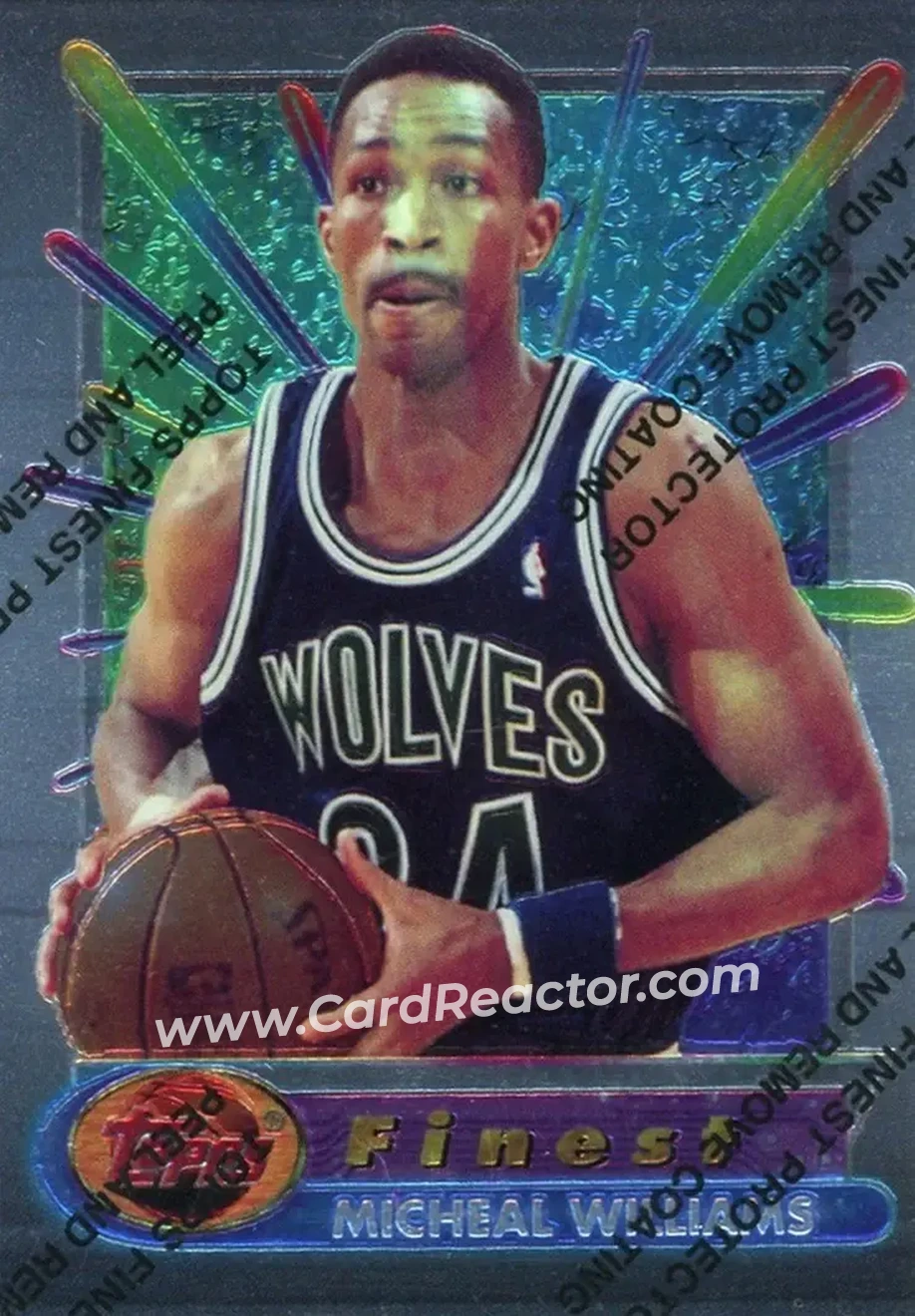 1994-95 Finest #29 - Micheal Williams - Minnesota Timberwolves - Front