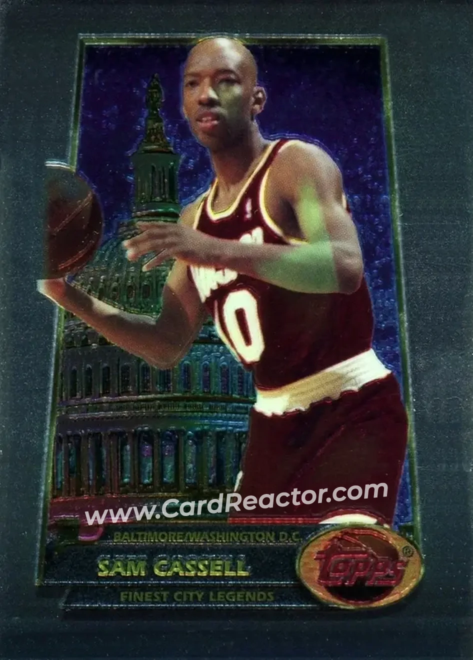 1994-95 Finest #54 - Sam Cassell - Houston Rockets - Front