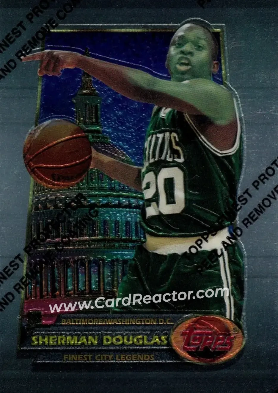 1994-95 Finest #55 - Sherman Douglas - Boston Celtics - Front