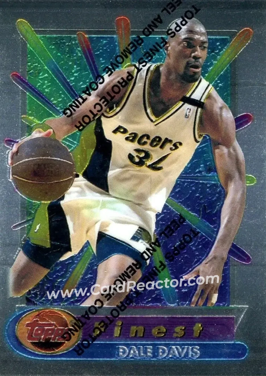 1994-95 Finest #68 - Dale Davis - Indiana Pacers - Front