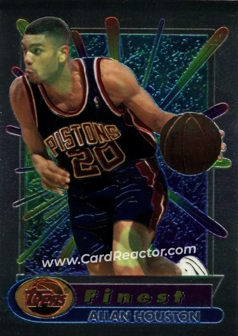 1994-95 Finest #72 - Allan Houston - Detroit Pistons - Front