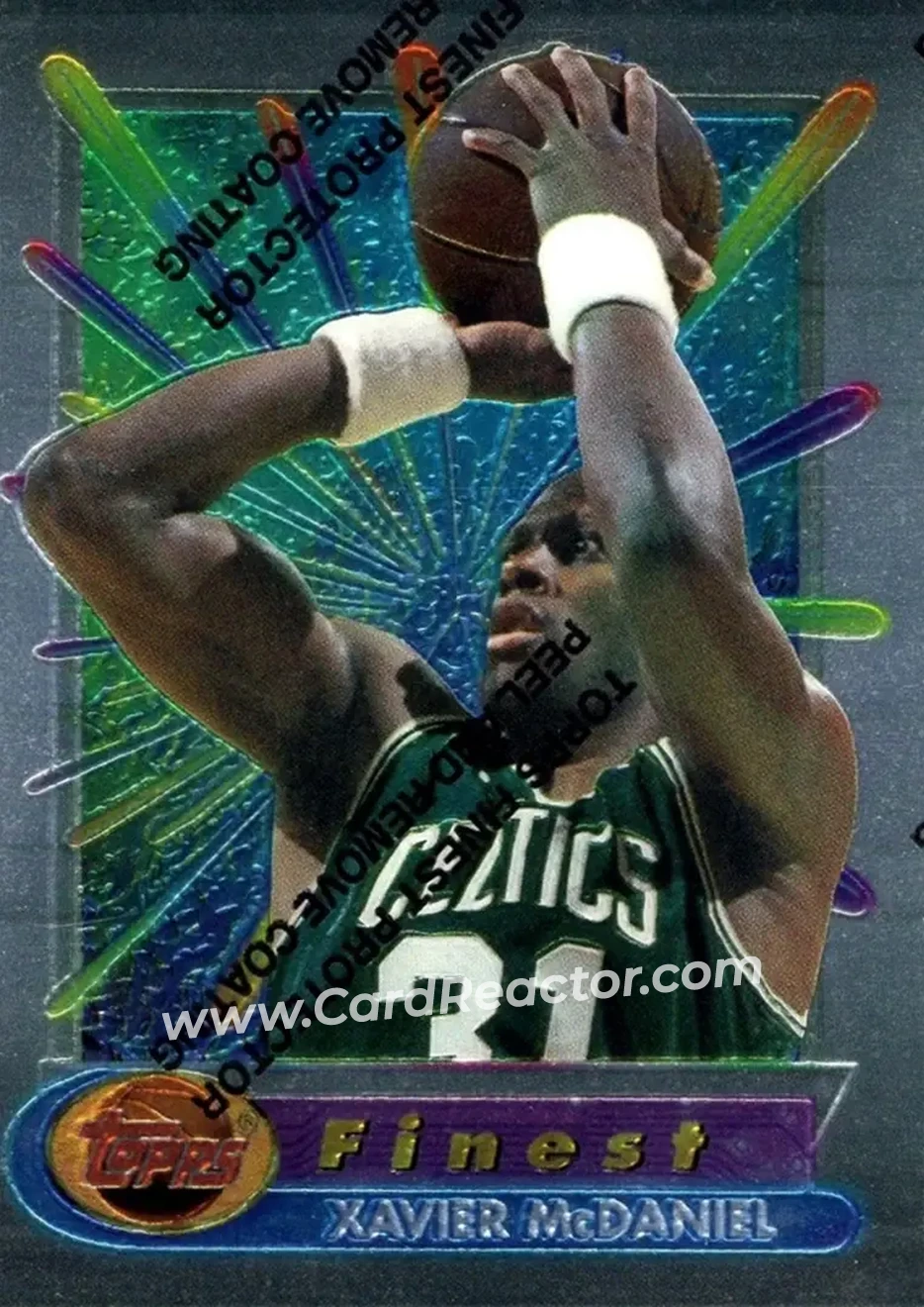 1994-95 Finest #84 - Xavier McDaniel - Boston Celtics - Front