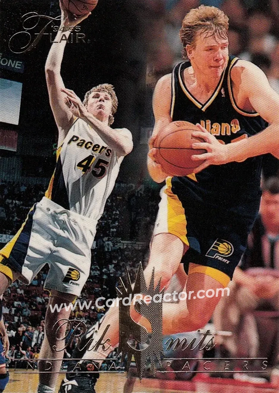 1994-95 Flair #64 - Rik Smits - Indiana Pacers - Front
