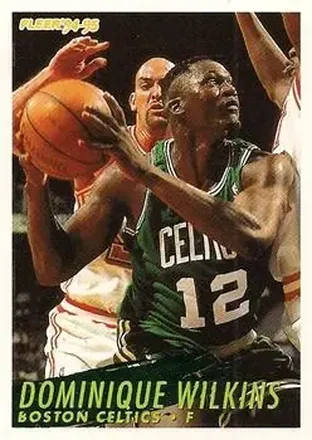 1994-95 Fleer European #19 - Dominique Wilkins - Boston Celtics