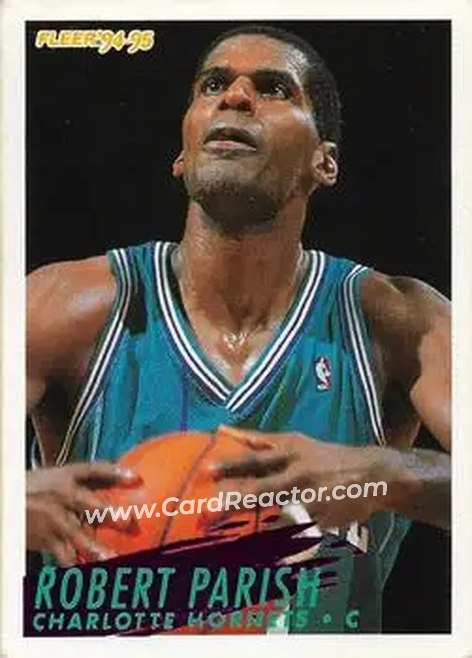 1994-95 Fleer European #28 - Robert Parish - Charlotte Hornets