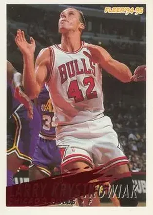 1994-95 Fleer European #33 - Larry Krystkowiak - Chicago Bulls