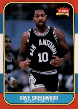1986-87 Fleer #41 - David Greenwood - San Antonio Spurs