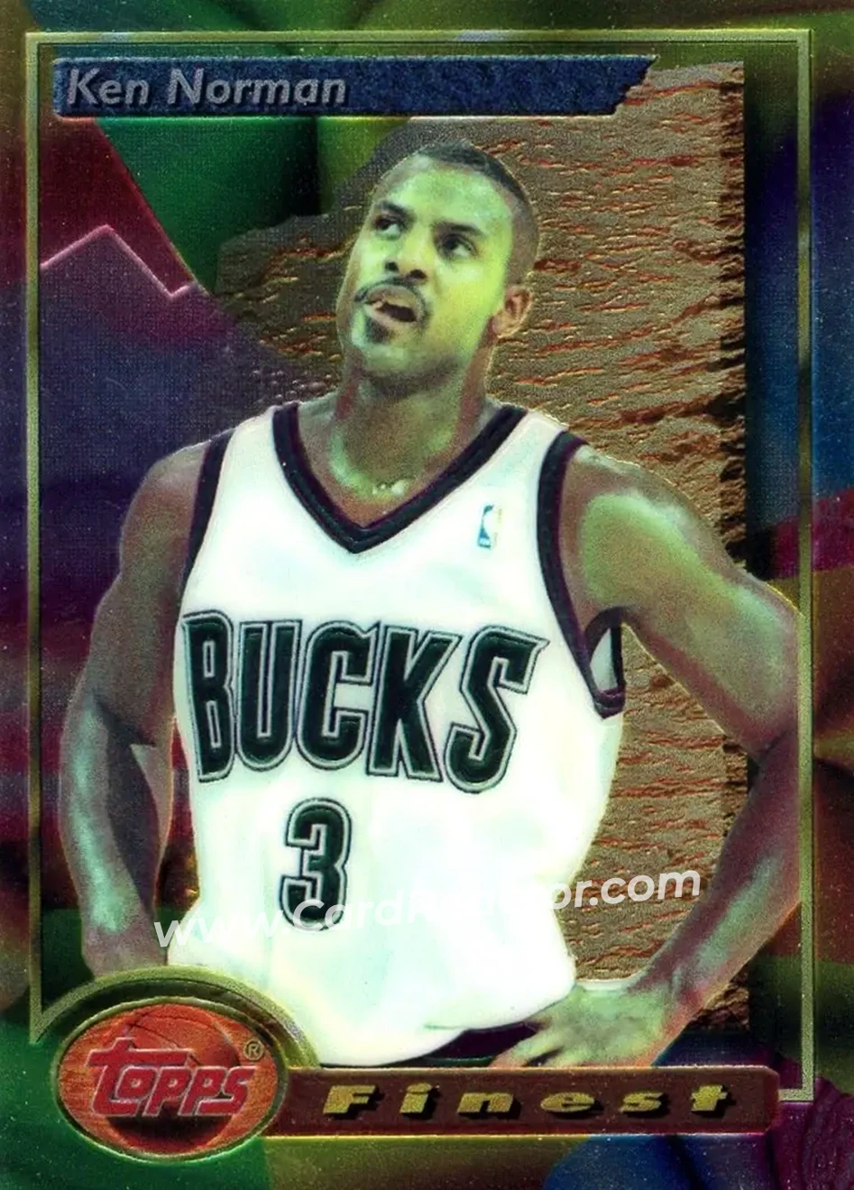 1993-94 Finest #6 - Ken Norman - Milwaukee Bucks - Front