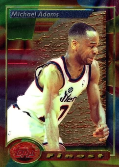 1993-94 Finest #56 - Michael Adams - Washington Bullets