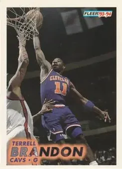 1993-94 Fleer #34 - Terrell Brandon - Cleveland Cavaliers