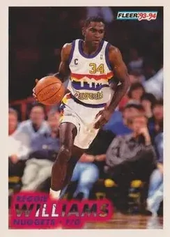 1993-94 Fleer #57 - Reggie WIlliams - Denver Nuggets