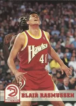 1993-94 Hoops #6 - Blair Rasmussen - Atlanta Hawks