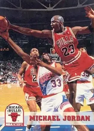 1993-94 Hoops #28 - Michael Jordan