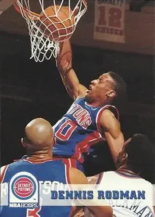 1993-94 Hoops #66 - Dennis Rodman - Detroit Pistons