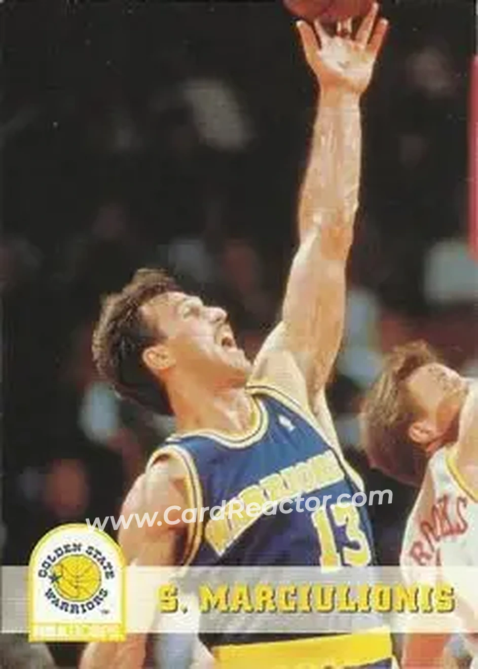 1993-94 Hoops #72 - Šarūnas Marčiulionis - Golden State Warriors