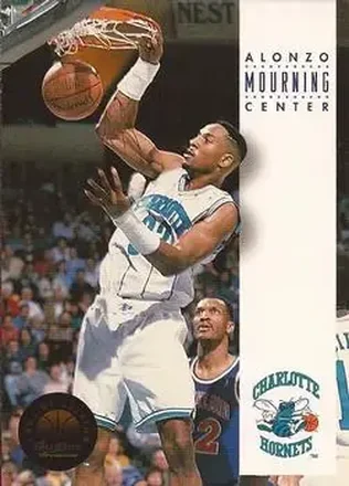 1993-94 SkyBox Premium #40 - Alonzo Mourning - Charlotte Hornets