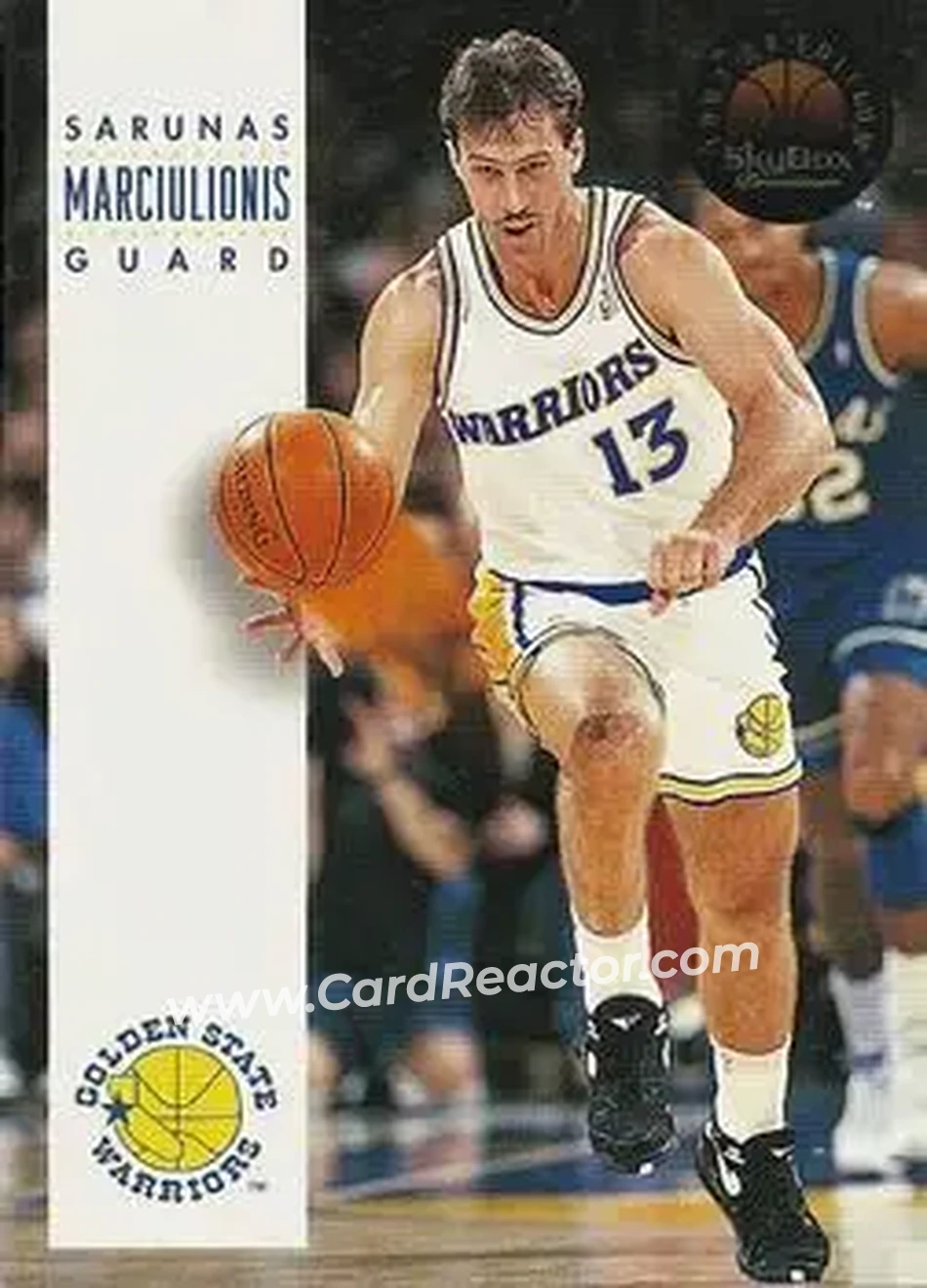1993-94 SkyBox Premium #75 - Šarūnas Marčiulionis - Golden State Warriors