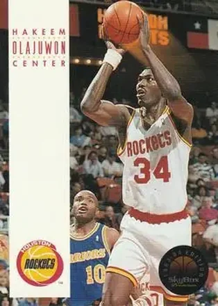 1993-94 SkyBox Premium #81 - Hakeem Olajuwon - Houston Rockets