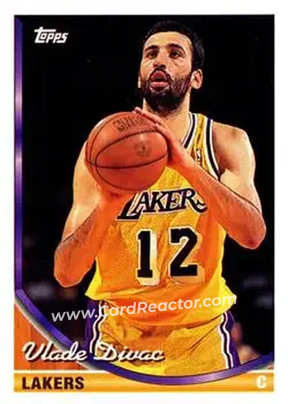 1993-94 Topps #14 - Vlade Divac - Los Angeles Lakers