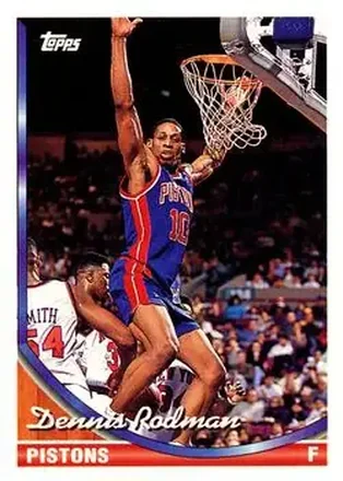 1993-94 Topps #77 - Dennis Rodman - Detroit Pistons