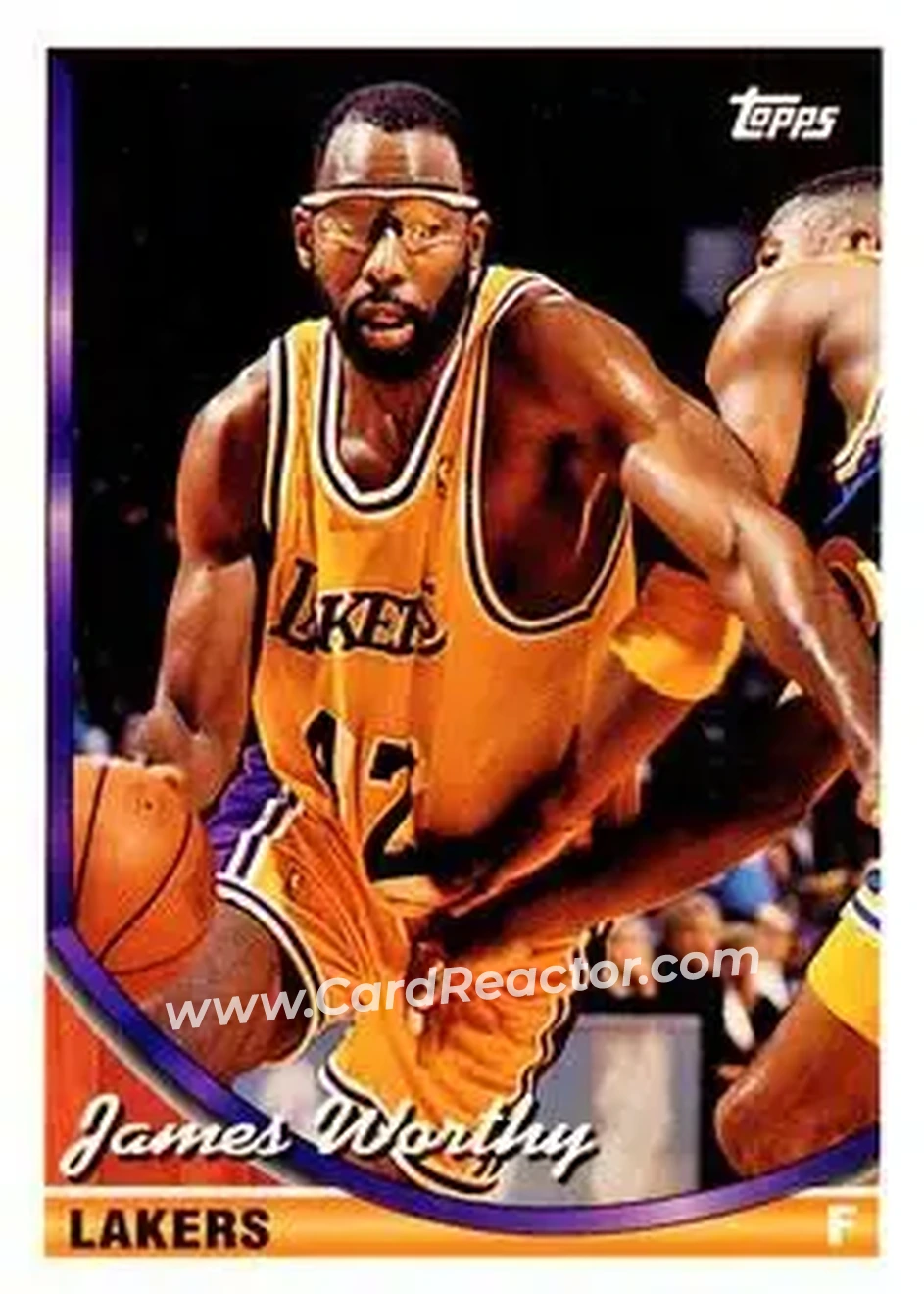 1993-94 Topps #88 - James Worthy - Los Angeles Lakers