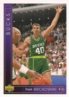 1993-94 Upper Deck French #7 - Frank Brickowski - Milwaukee Bucks