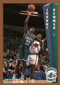 1992-93 Fleer #26 - Johnny Newman - Charlotte Hornets