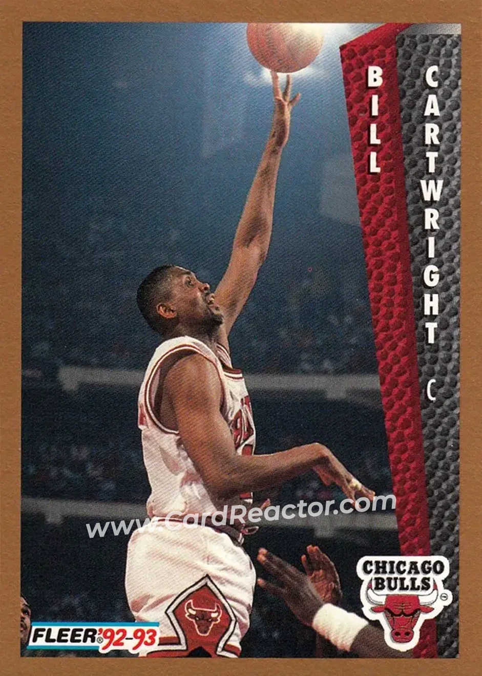 1992-93 Fleer #29 - Bill Cartwright - Chicago Bulls - Front