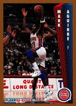 1992-93 Fleer #62 - Mark Aguirre - Detroit Pistons
