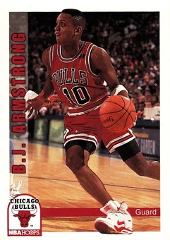 1992-93 Hoops #27 - B.J. Armstrong - Chicago Bulls