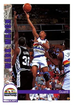 1992-93 Hoops #59 - Mark Macon - Denver Nuggets