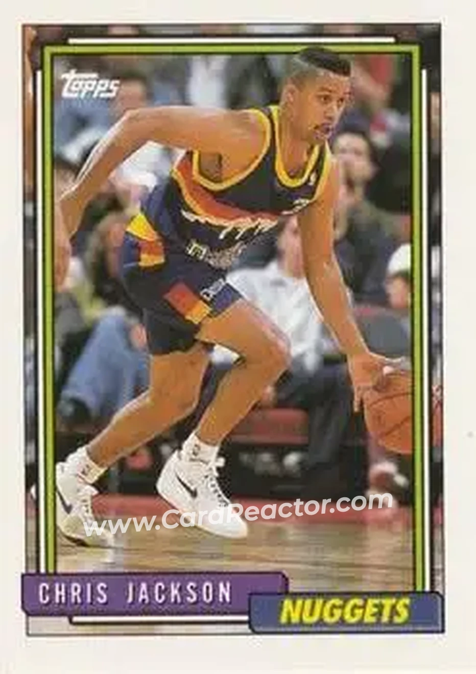 1992-93 Topps #8 - Mahmoud Abdul-Rauf - Denver Nuggets - Front