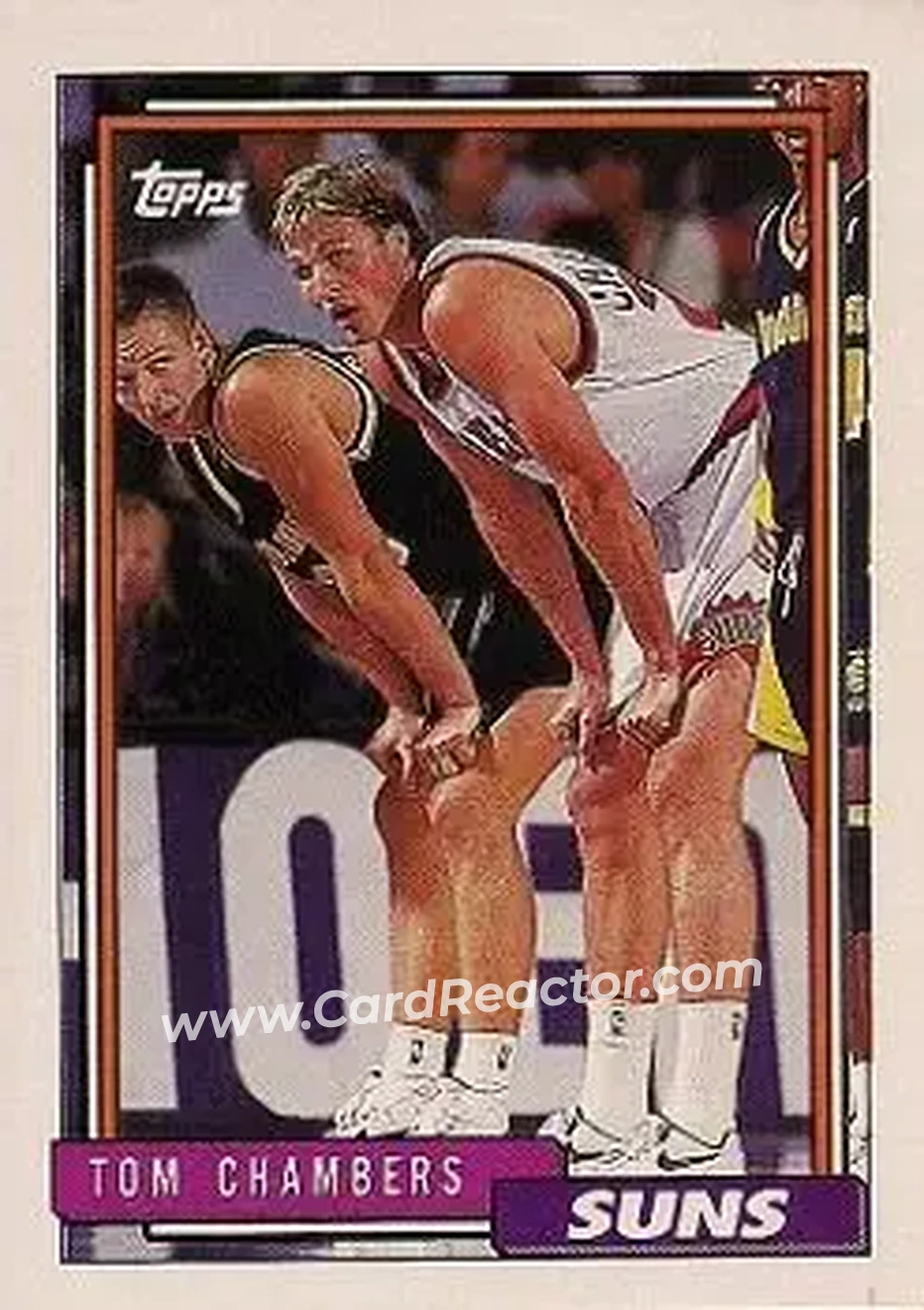 1992-93 Topps #18 - Tom Chambers - Phoenix Suns - Front