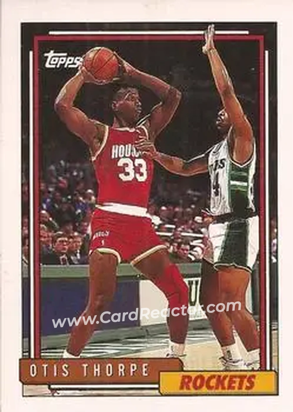 1992-93 Topps #19 - Otis Thorpe - Houston Rockets - Front