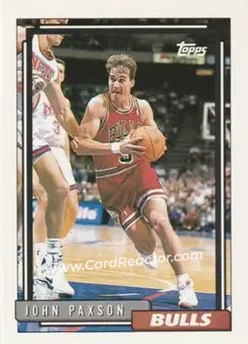 1992-93 Topps #24 - John Paxson - Chicago Bulls - Front