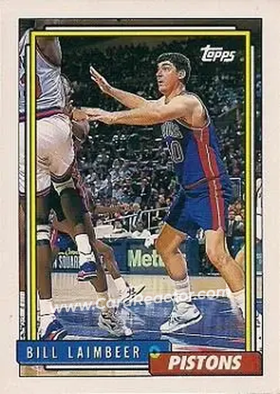 1992-93 Topps #29 - Bill Laimbeer - Detroit Pistons - Front