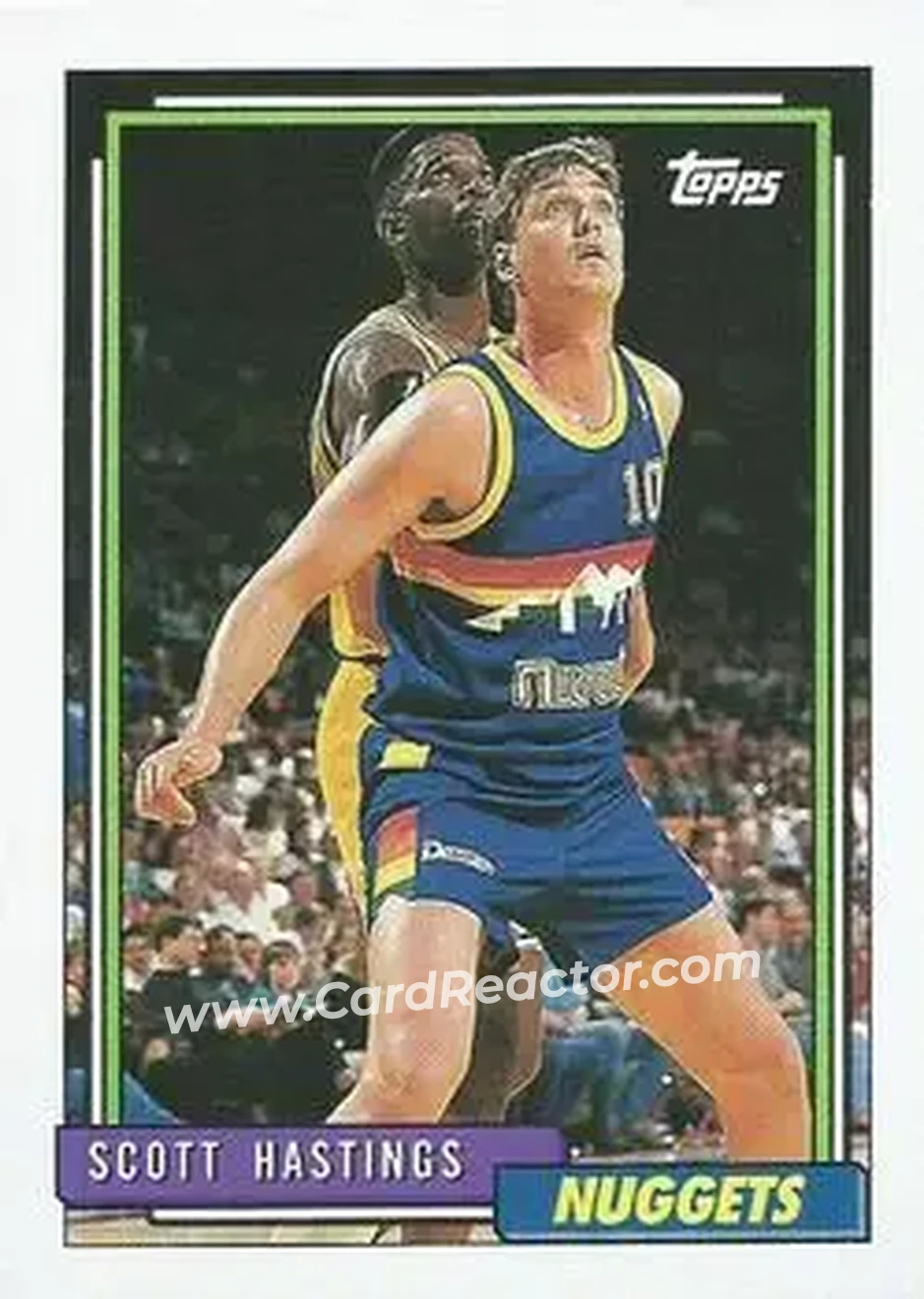 1992-93 Topps #50 - Scott Hastings - Denver Nuggets - Front